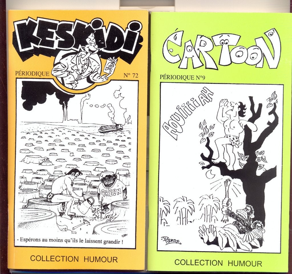 127. Lot de 2 fascicules humour, Boeken, Humor, Ophalen of Verzenden, Gelezen