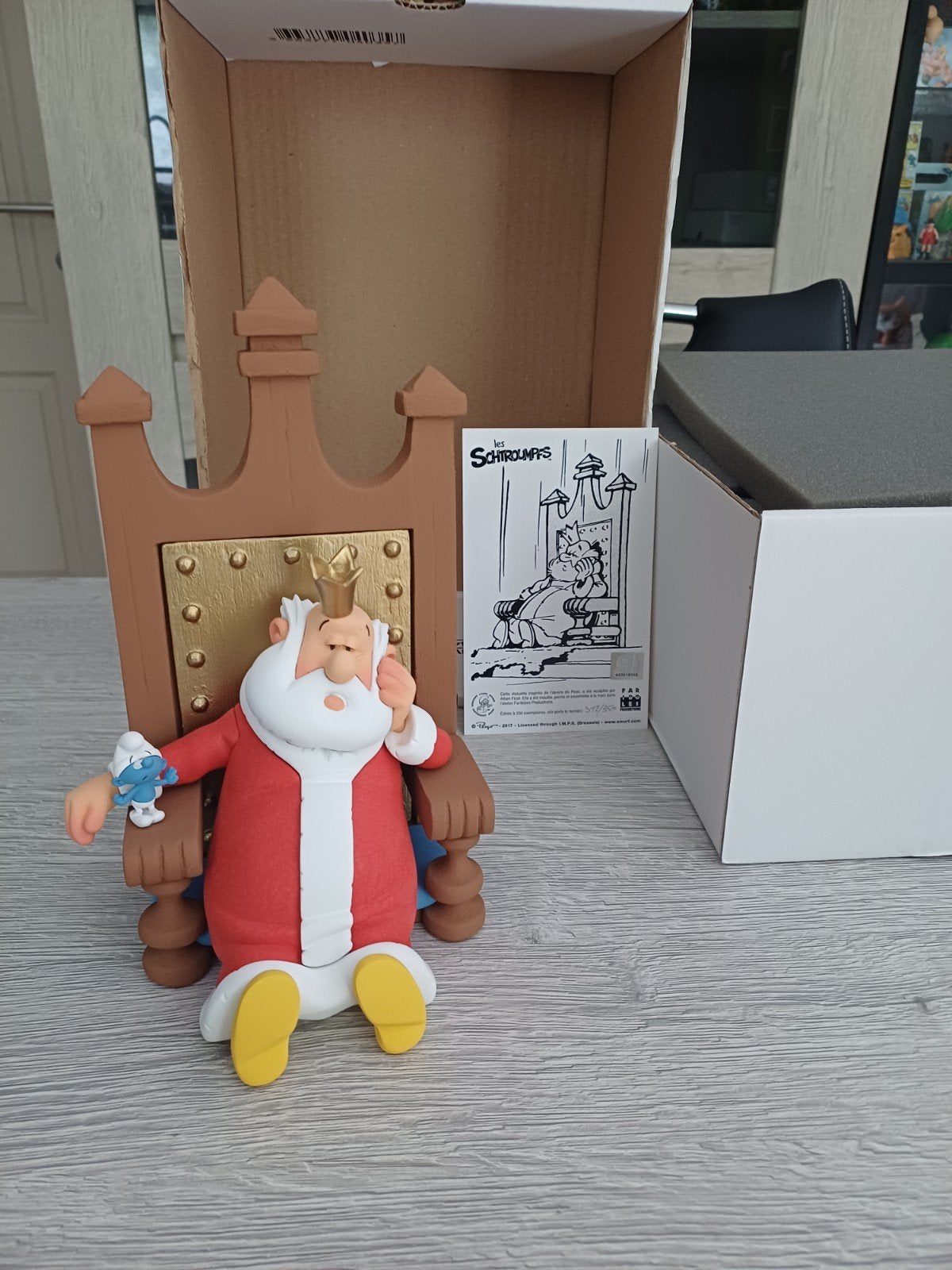 roi Fariboles, Collections, Enlèvement ou Envoi, Schtroumpfs, Comme neuf, Statue ou Figurine
