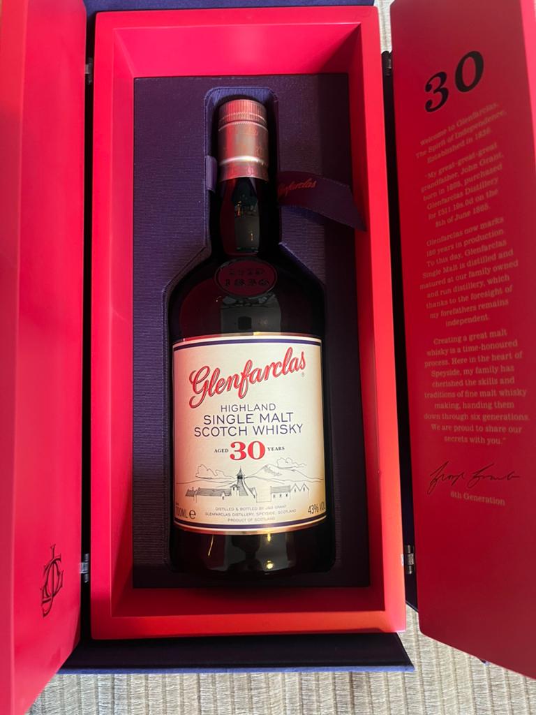 Whisky - Glenfarclas 30 jaar, Verzamelen, Wijnen, Ophalen, Zo goed als nieuw