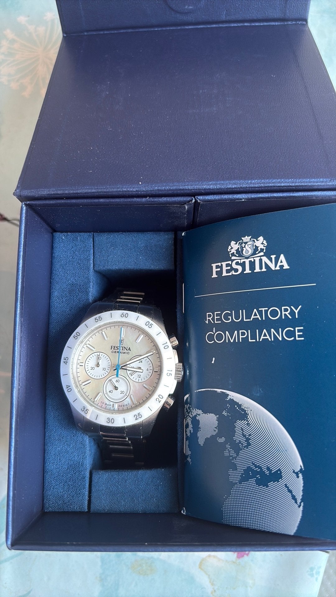 Festina Ceramica, Handtassen en Accessoires, Horloges | Heren, Overige merken, Staal, Staal, Polshorloge