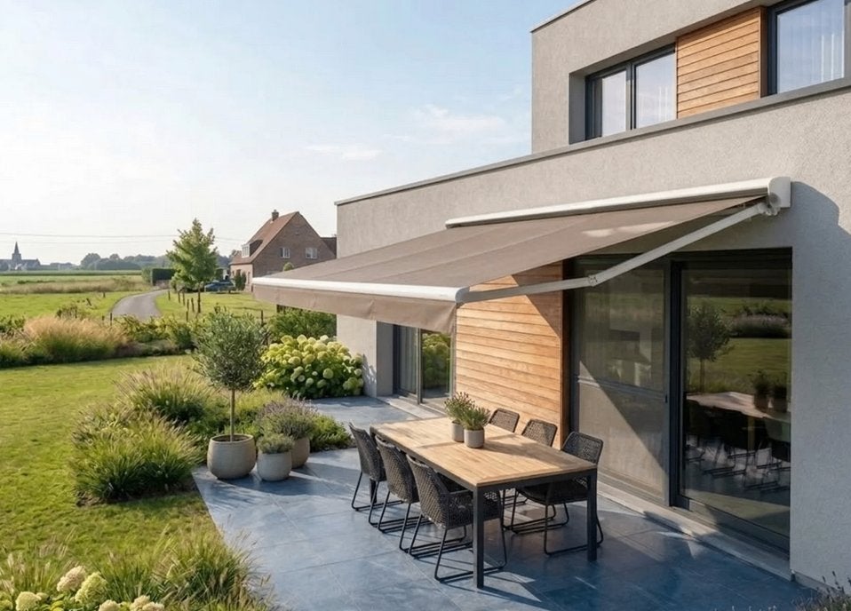 zonneluifel 5,00 x 3,00 m, Tuin en Terras, Zonneschermen, Ophalen, Gebruikt