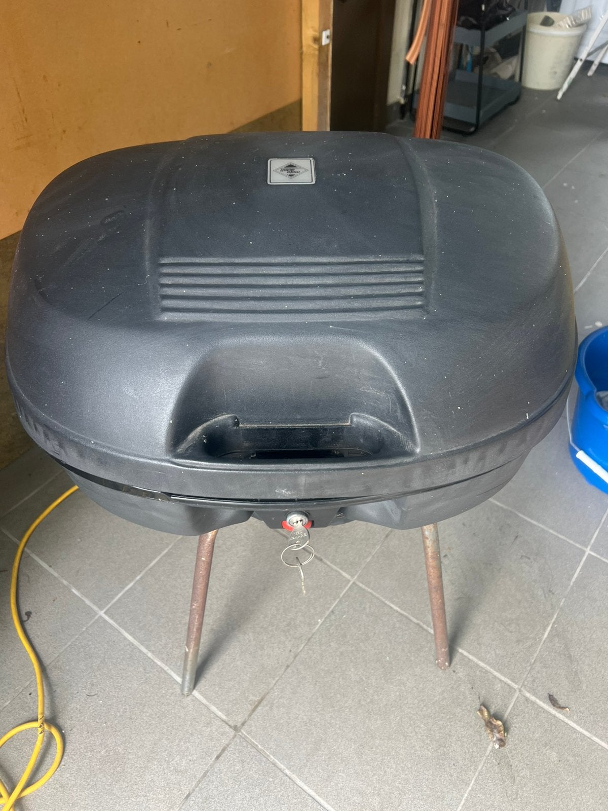 Motorkoffer voor 2 helmen, Motoren, Ophalen, Gebruikt