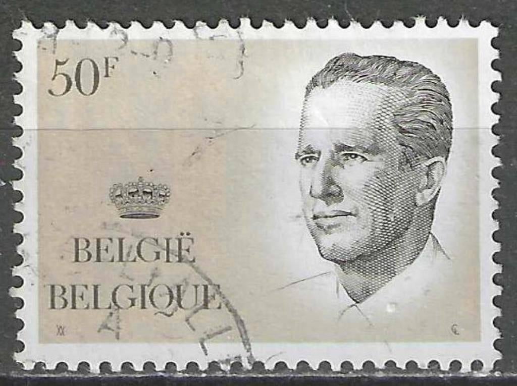Belgie 1984 - Yvert 2126 /OBP 2127 - Koning Boudewijn (ST), Postzegels en Munten, Verzenden, Gestempeld, Gestempeld, Koninklijk huis