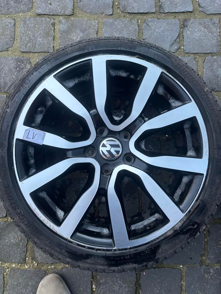 Originele VW Golf GTE 19’ wielenset, Ophalen, 18 inch, Gebruikt, Banden en Velgen
