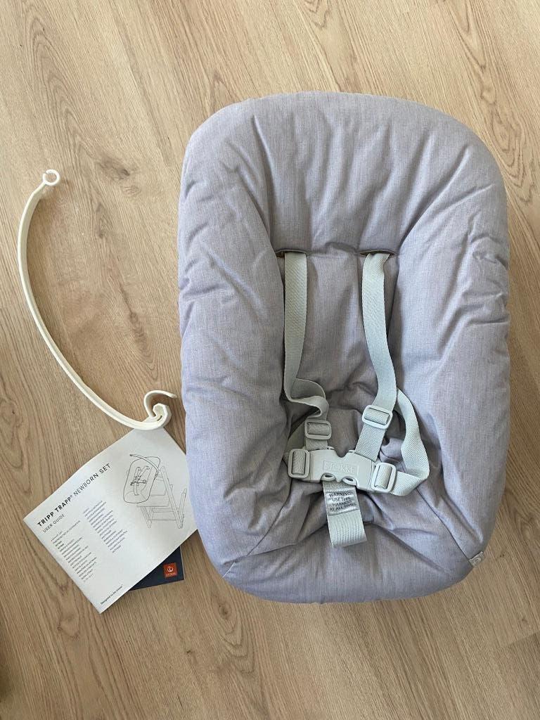 Stokke Tripp Trapp newborn set, Kinderen en Baby's, Kinderstoelen, Ophalen, Zo goed als nieuw, Meegroeistoel, Aanschuifbaar