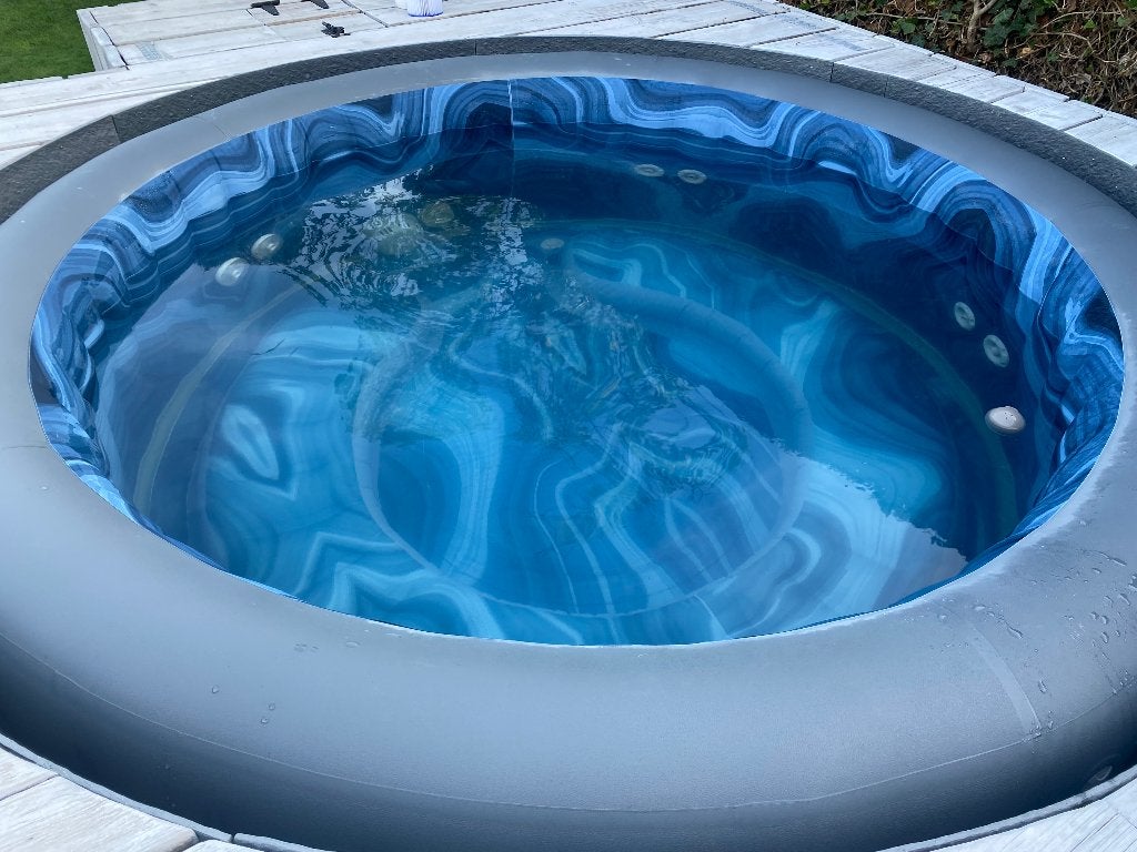 Opblaasbare Jacuzzi, Ophalen, Gebruikt, Afdekzeil, Opblaasbaar