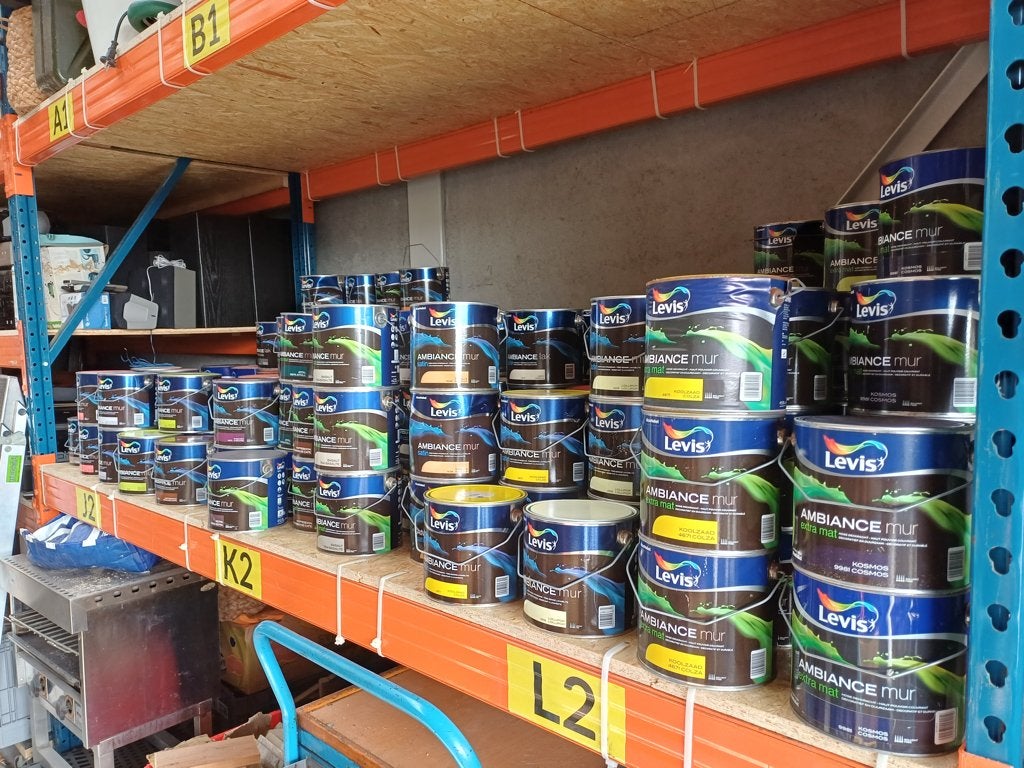 Levis ambiance muur verf pot van 2.5 liter nieuw, Ophalen, Overige kleuren, Nieuw, Verf