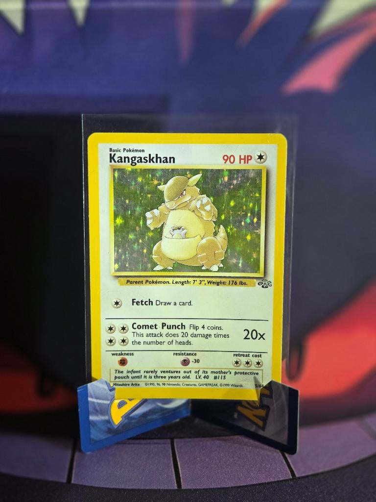 Pokémon Kangaskhan Holo 5/64 Jungle Set, Hobby en Vrije tijd, Verzamelkaartspellen | Pokémon, Ophalen of Verzenden, Foil