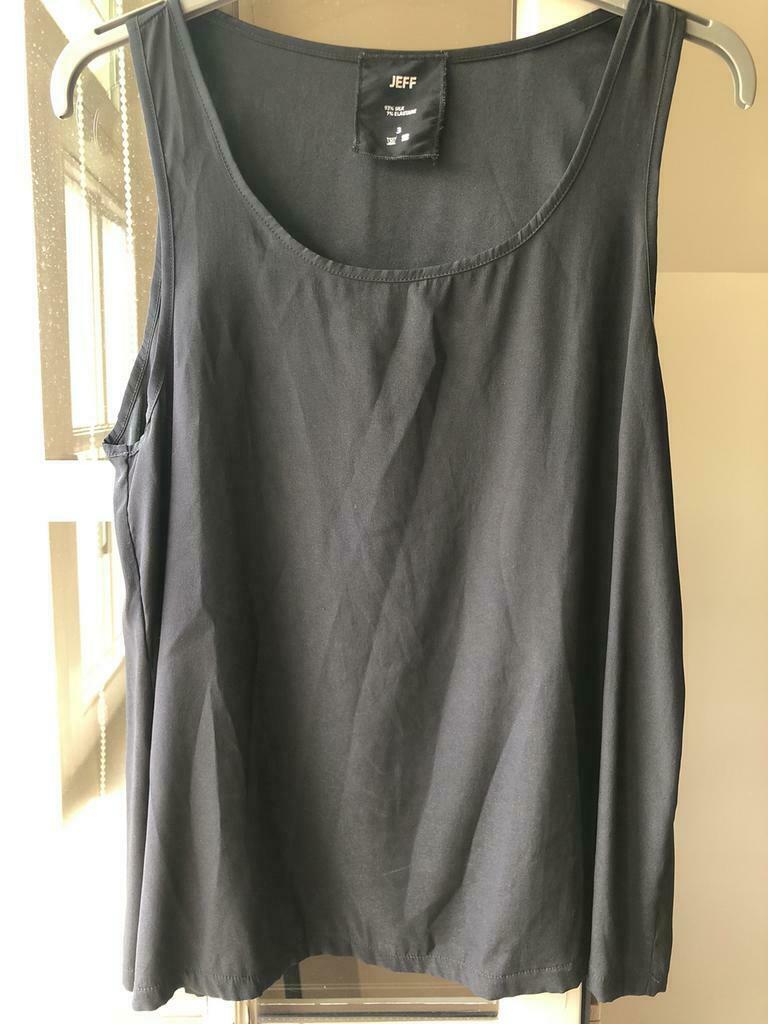 Zwarte top Jeff, Kleding | Dames, Ophalen of Verzenden, Zo goed als nieuw, Maat 38/40 (M)
