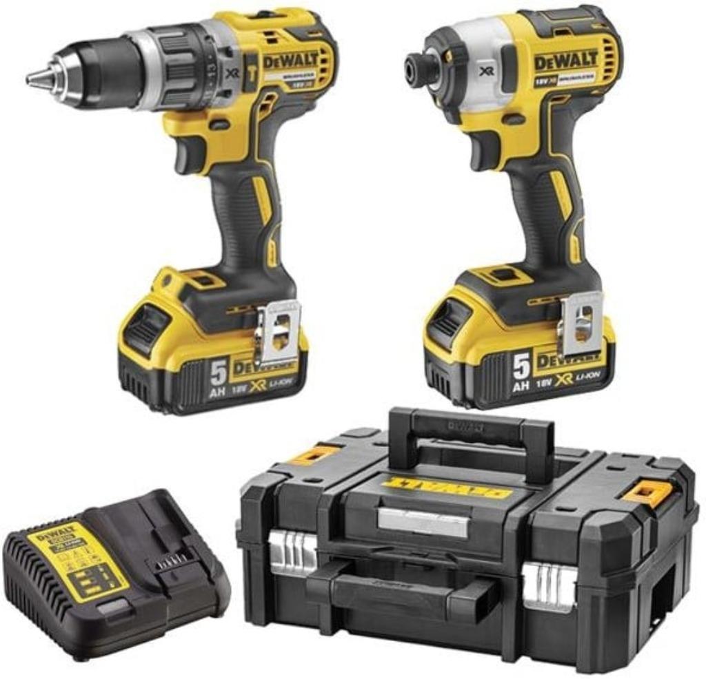 Batterie DeWalt DCK266P2T | DCD796 + DCF887 dans un coffret, Enlèvement, Neuf, 600 watts ou plus, Perceuse