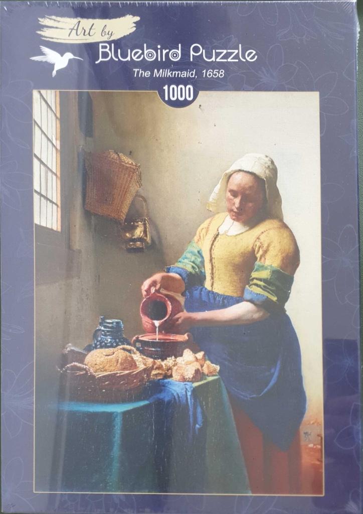 Puzzel Bluebird 1000 stukjes Milkmaid Vermeer, Ophalen, 500 t/m 1500 stukjes, Nieuw, Legpuzzel