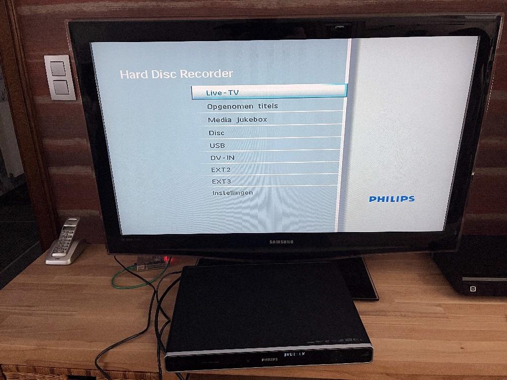 Philips DVD Recorder / HDD Recorder 250 GB, Audio, Tv en Foto, Decoders en Harddiskrecorders, Ophalen, Zo goed als nieuw, Harddiskrecorder
