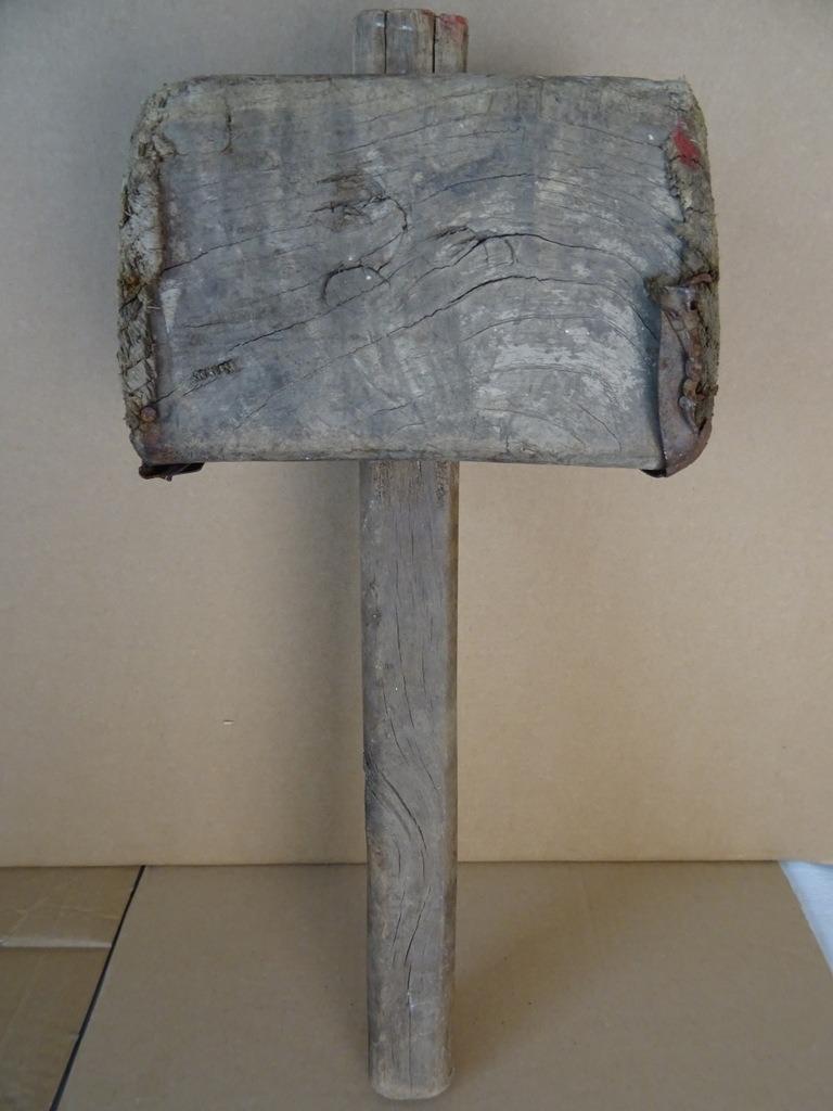Antieke houten hamer 44cm antieke hamer antiek gereedschap, Antiek en Kunst, Ophalen of Verzenden