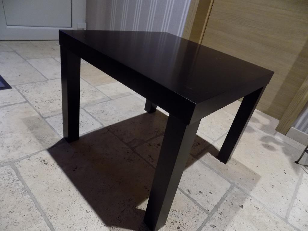 table basse Ikea noir, Enlèvement, Utilisé, Carré