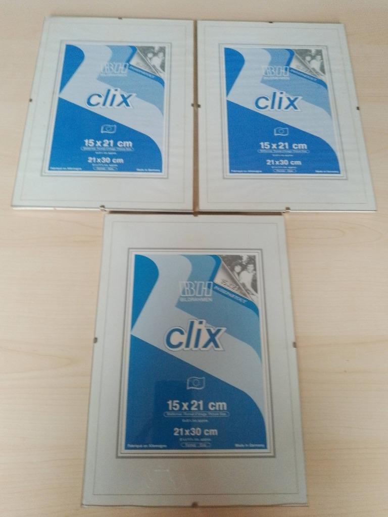 CLIX FOTOLIJSTJES MET GLAS EN STEVIGE ACHTERZIJDE, Ophalen of Verzenden, Zo goed als nieuw, Overige materialen