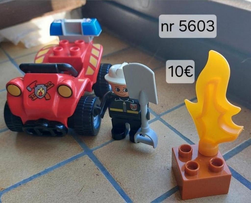 Lego duplo; brandweerset nr 5603 (3), Kinderen en Baby's, Speelgoed | Duplo en Lego, Ophalen of Verzenden, Zo goed als nieuw, Duplo