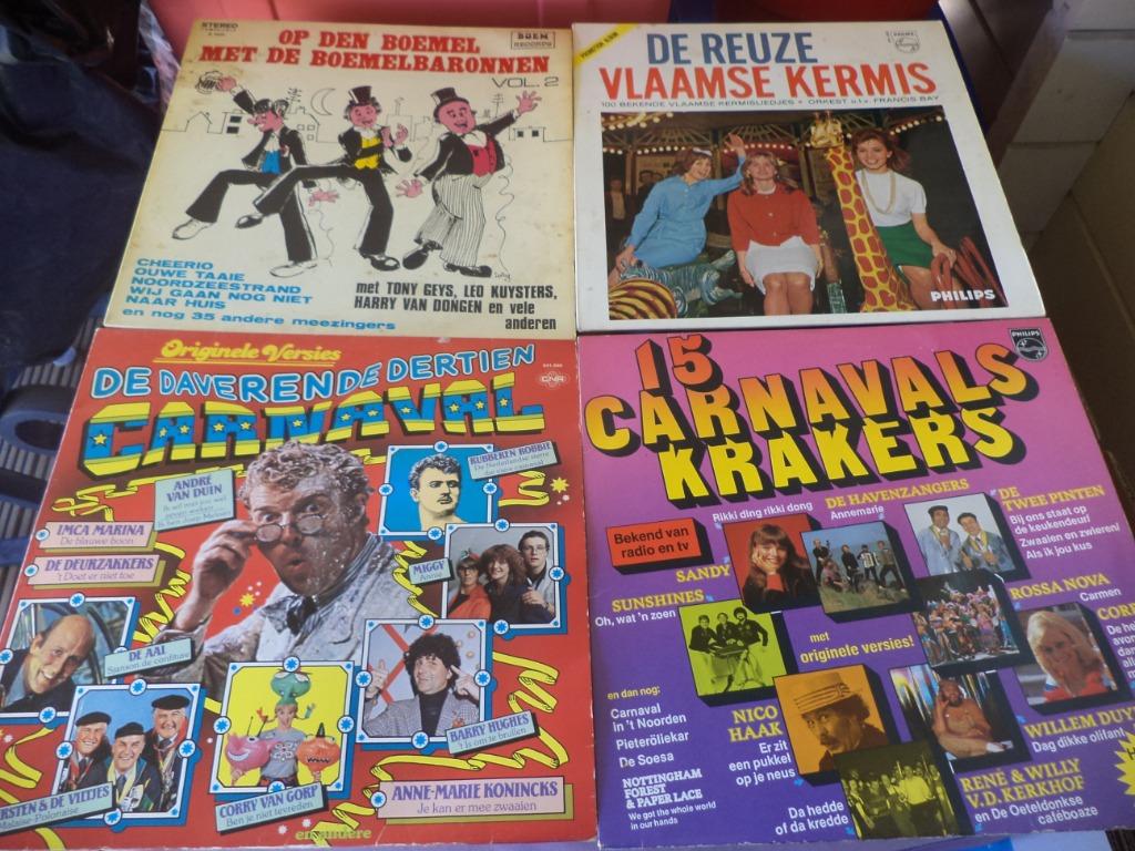 16 disques vinyles avec des tubes néerlandophones (carnaval,, Enlèvement ou Envoi, Comme neuf, 12 pouces, Autres genres