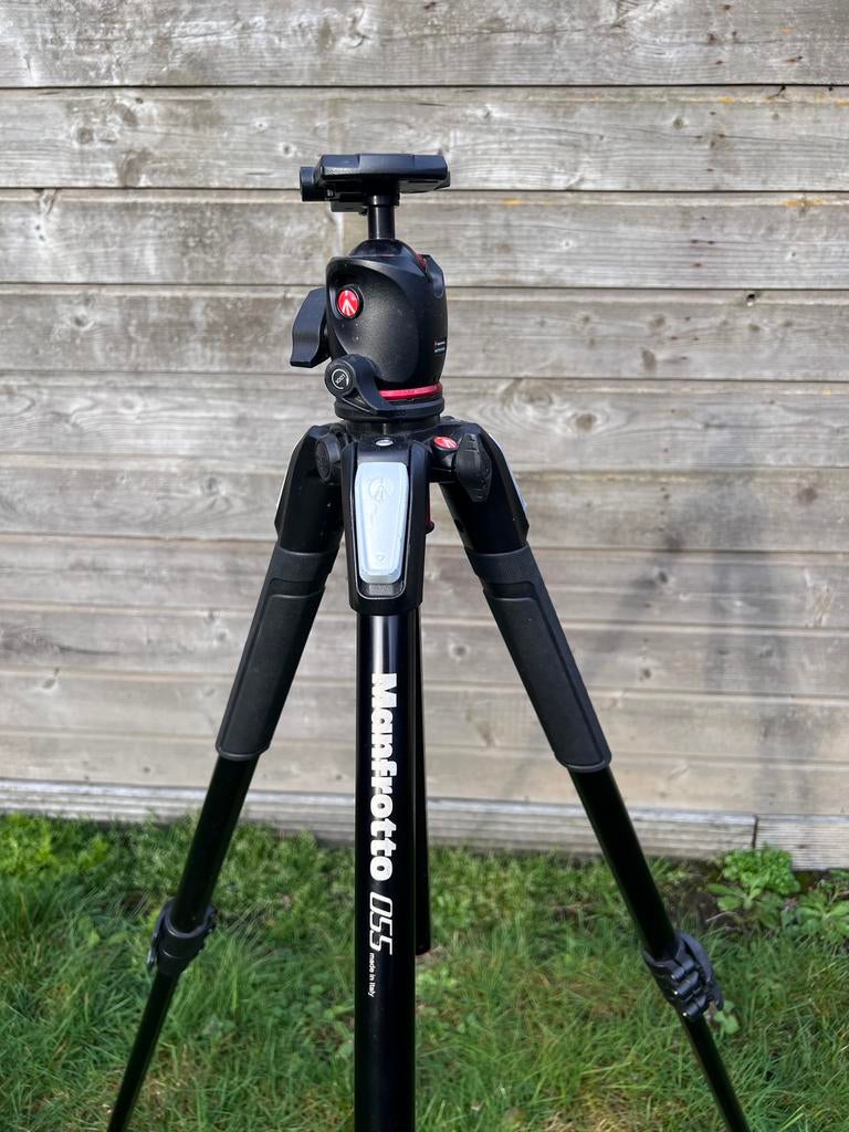Manfrotto 055 XPRO3 aluminium met balhoofd, Audio, Tv en Foto, Fotografie | Statieven en Balhoofden, Ophalen, Gebruikt, Balhoofd