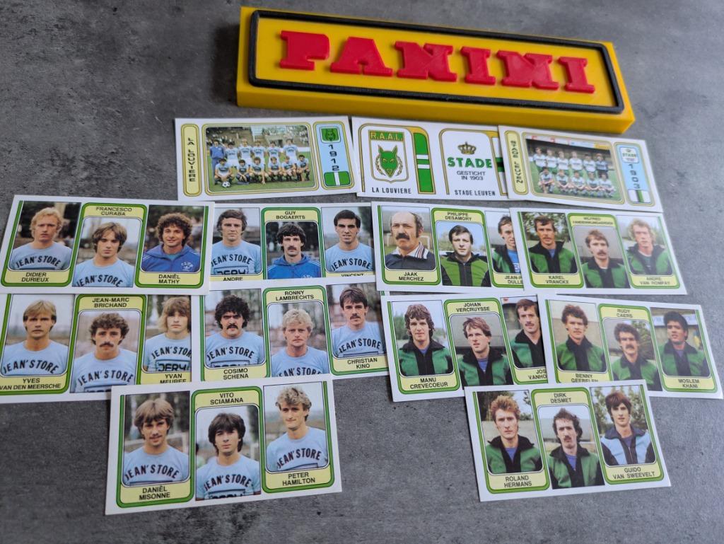 PANINI FOOTBALL 83 LA LOUVIÈRE ST.LEUVEN 13X 1983, Hobby & Loisirs créatifs, Autocollants & Images, Neuf, Envoi