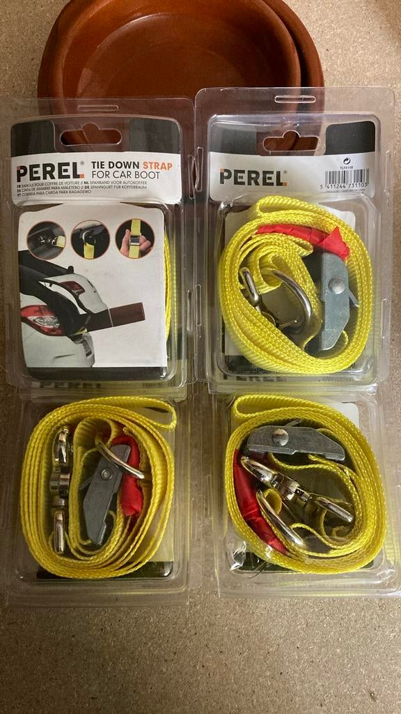 Spanbanden (4st) - lengte/st: 160, Auto diversen, Aanhangers en Bagagewagens, Ophalen, Nieuw