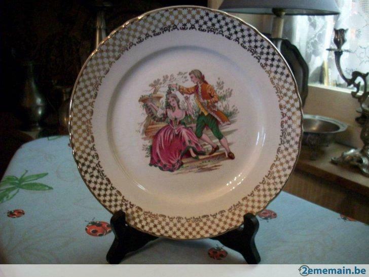 assiette en porcelaine moulin des loups, Collections, Enlèvement ou Envoi, Utilisé