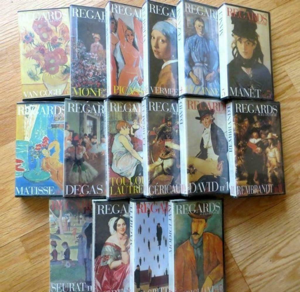 Collection Lot  43 x cassettes VHS "regards sur la peinture", Tous les âges, Envoi, Documentaire