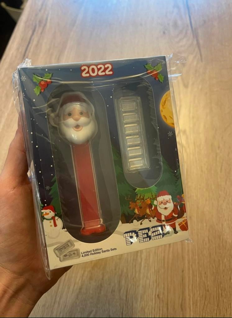 6 X 5 GRAM ZILVERBAAR PAMP SUISSE – PEZ SANTA 2022 DISPENSER, Enlèvement ou Envoi, Argent