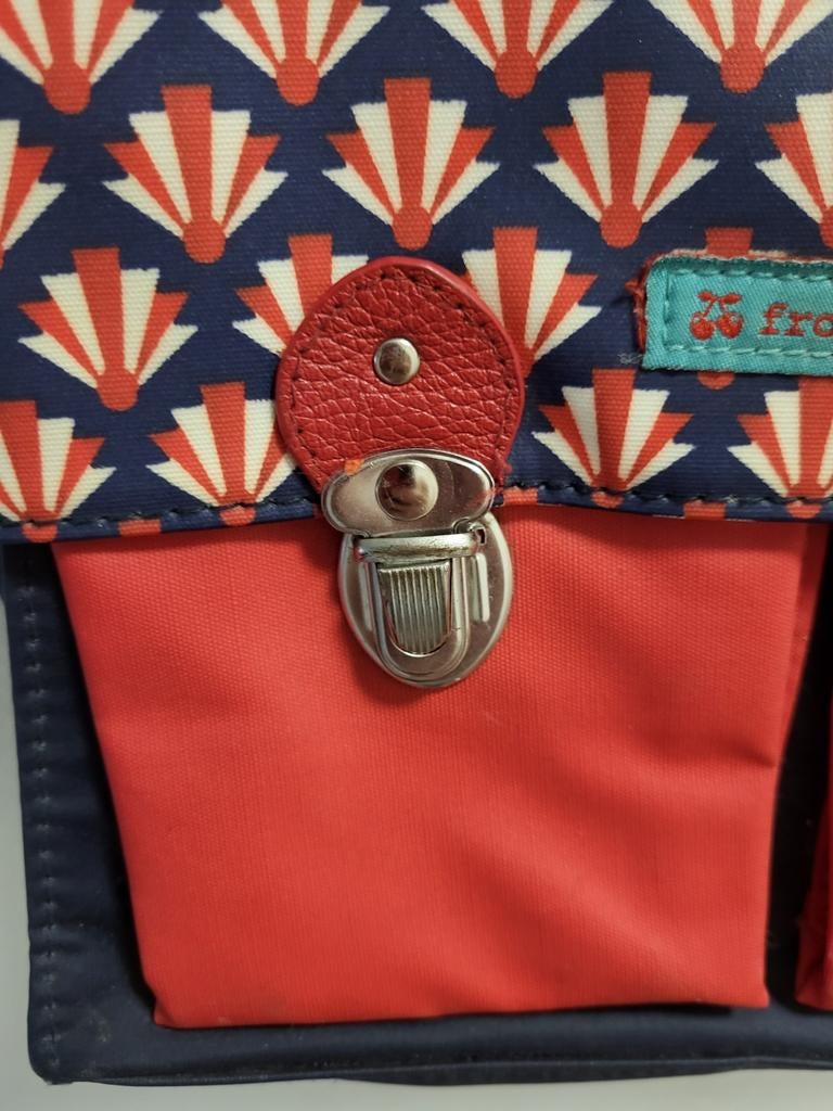 Froy & Dind Zomer Schoudertas / Dames handtas / Rugtas  Mari, Ophalen of Verzenden, Zo goed als nieuw, Rood