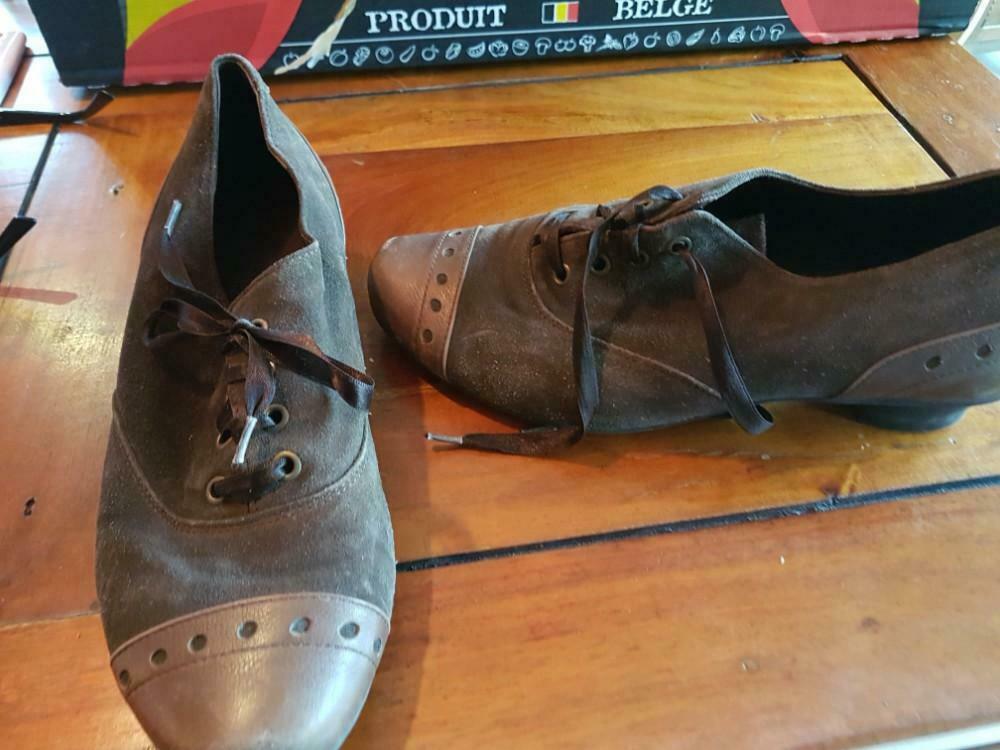 Footnotes 40, Ophalen, Schoenen met lage hakken, Bruin, Gedragen