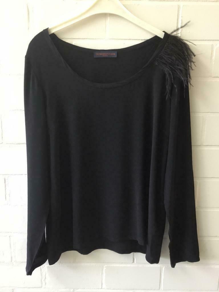 Blouse TRUSSARDI JEANS, Maat 38/40 (M), Zwart, Ophalen of Verzenden, Zo goed als nieuw