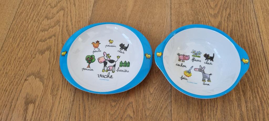 Assiettes pour enfants - marque la Chaise Longue, Enlèvement, Comme neuf, Autres types