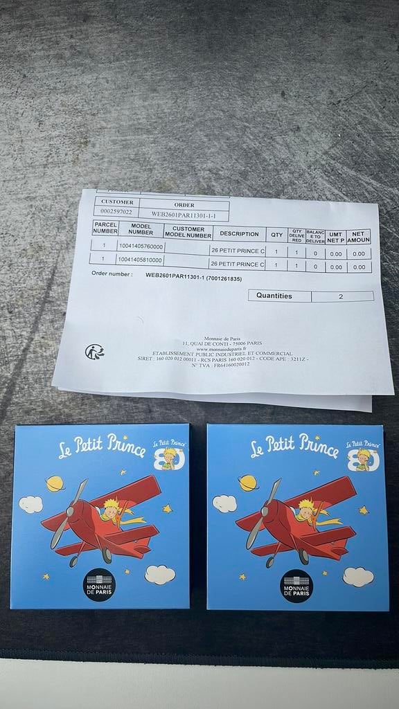 Coffret de 2€ Le Petit Prince, proof et proof inversée 2026, Enlèvement ou Envoi, Monnaie
