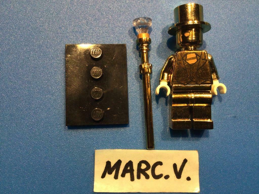 Lego figuur Mr Gold series 10 REPLICA, Ophalen of Verzenden, Gebruikt, Complete set, Lego