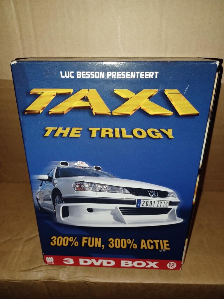 Coffret DVD de la trilogie du film Taxi de Luc Besson, Comédie d'action, Enlèvement ou Envoi, Coffret, Comme neuf