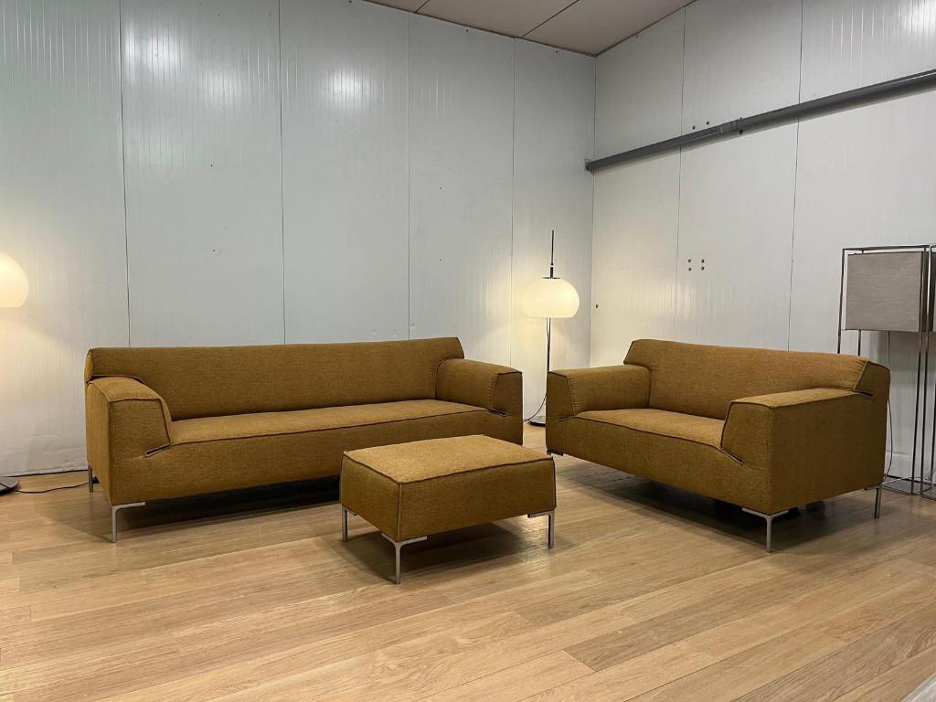 Neuf tapissé Design on Stock Bloq set – Jaune ocre, Maison & Meubles, Enlèvement ou Envoi, Neuf, Tissus, Design Complete Zithoek Design on Stock