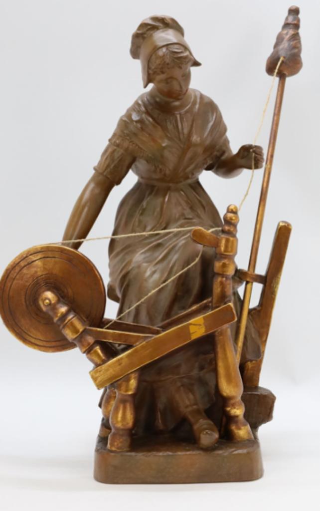 Terracotta Spinster , Aurili , hoogte 60 cm, Antiek en Kunst, Ophalen