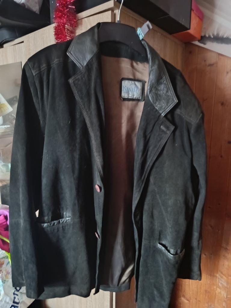 Veste en Daim et cuir marron taille 58, Vêtements | Hommes, Vestes | Hiver, Ivanir, Autres couleurs, Taille 56/58 (XL), Comme neuf