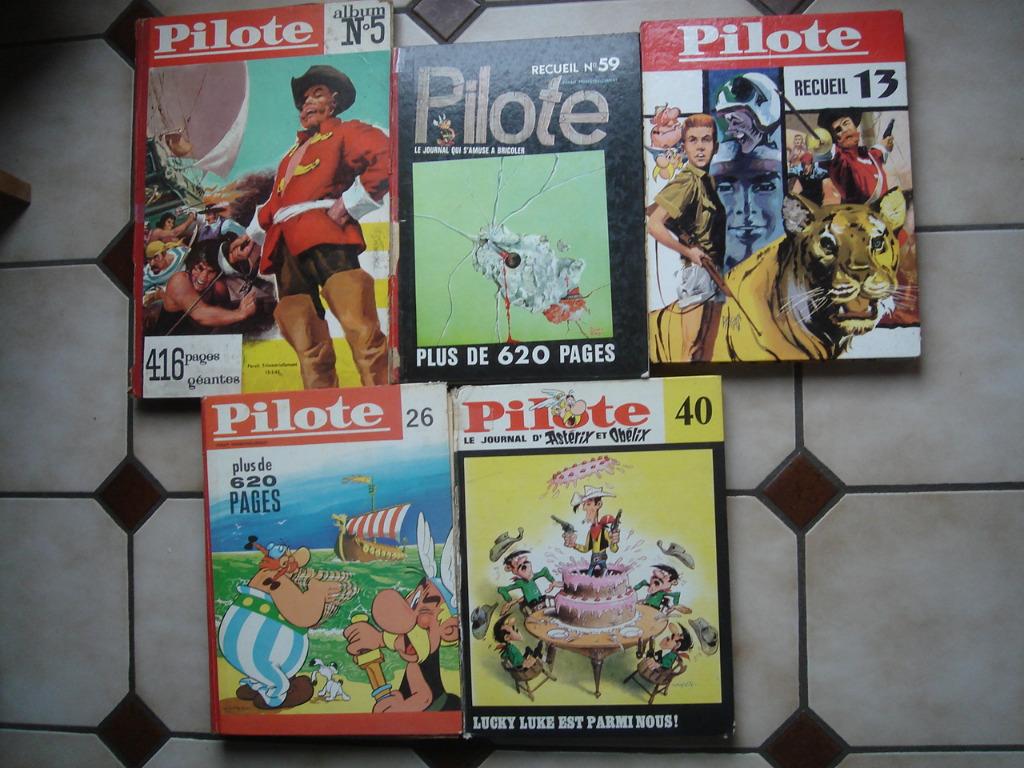 LOT D'ALBUMS PILOTE ANNÉES 60, Enlèvement, Utilisé