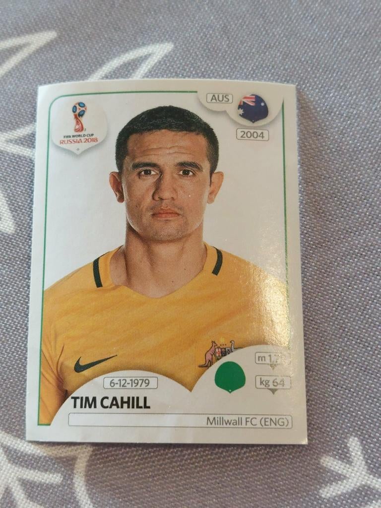 Panini / Sticker / Tim Cahill / Australië / WK 2018, Verzenden, Nieuw, Poster, Plaatje of Sticker