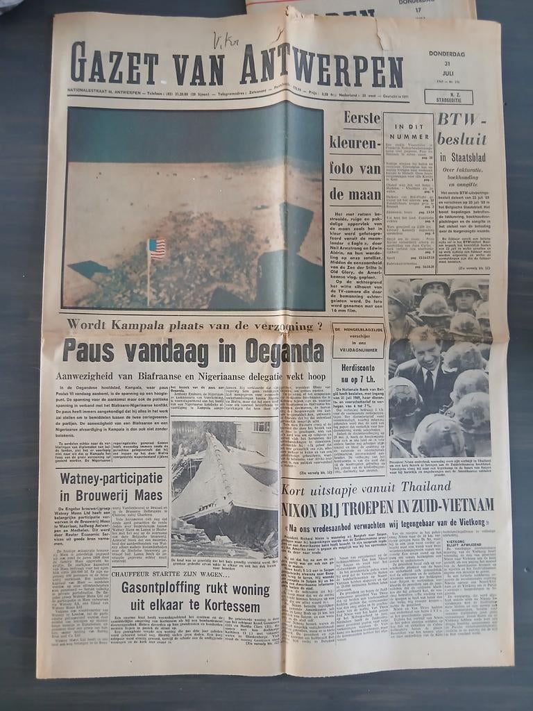 2 Gazetten van Antwerpen 1969, Verzamelen, Ophalen