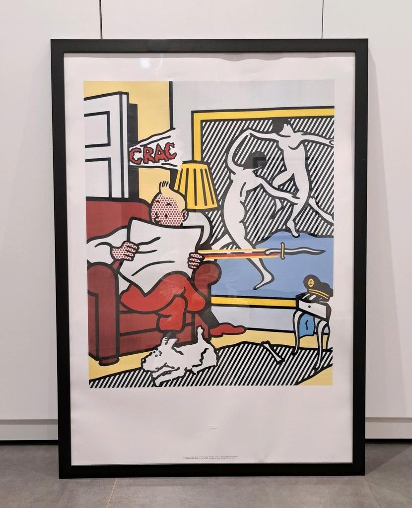 Ofsettlitho « Tintin lisant » de Roy Lichtenstein, Enlèvement ou Envoi