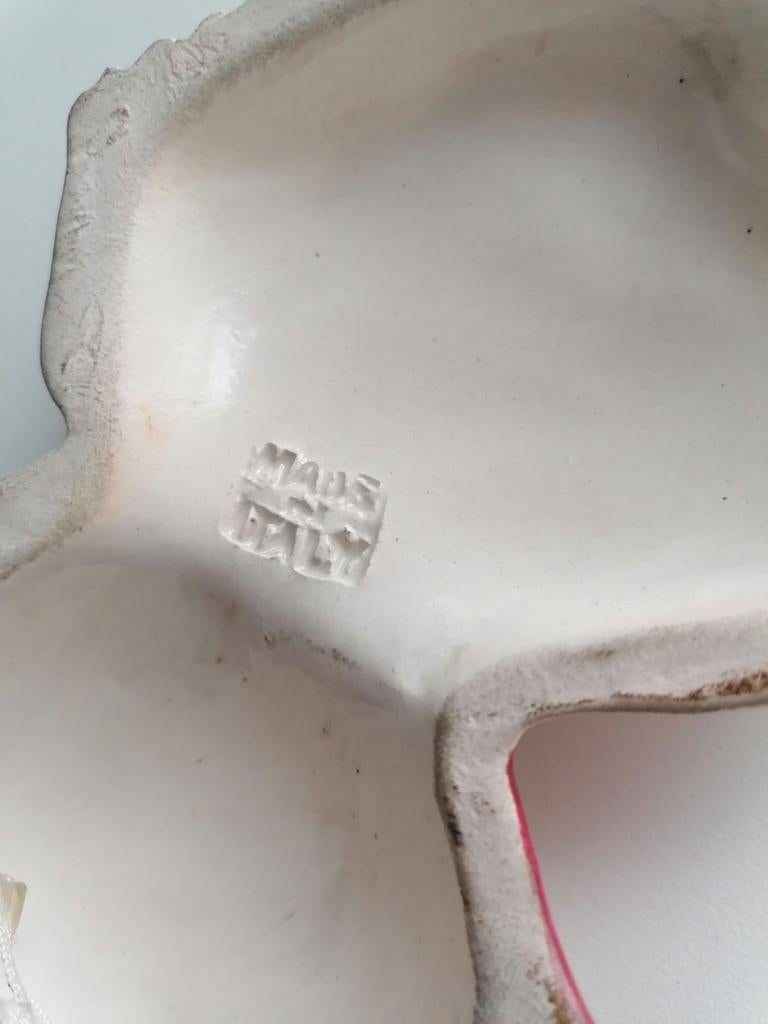 Vintage keramiek wandhoofdje made in Italy, Ophalen, Zo goed als nieuw
