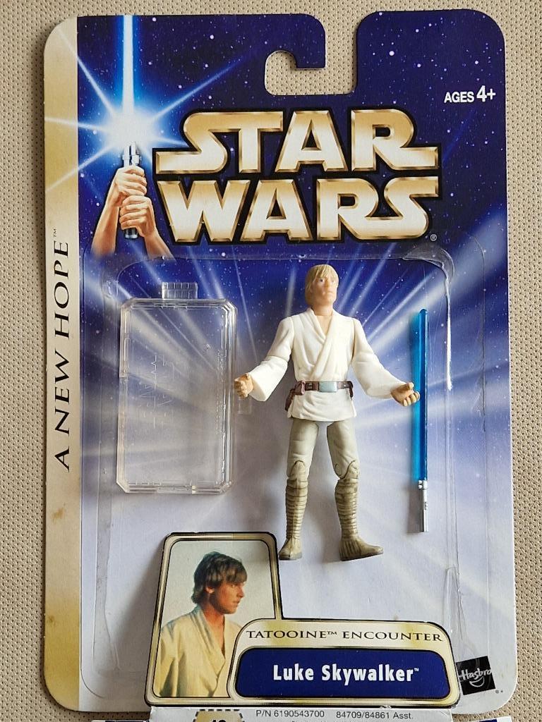 Star Wars Luke Skywalker Tatooine Encounter Hasbro 2004 fig., Ophalen of Verzenden, Zo goed als nieuw, Actiefiguurtje