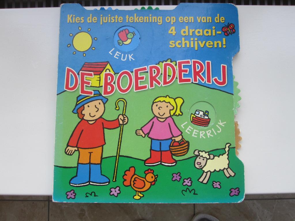 kartonboek "De boerderij" met 4 draaischijven, Ophalen, Gelezen