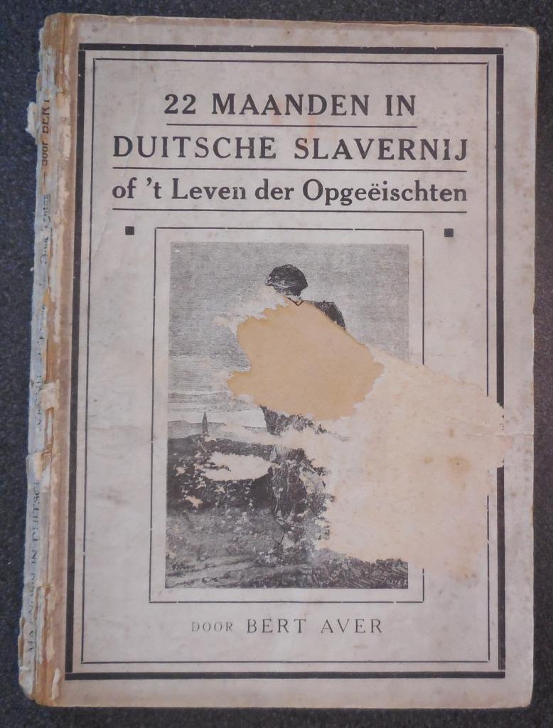 22 maanden in Duitsche slavernij - Bert Aver, Ophalen of Verzenden, Gelezen