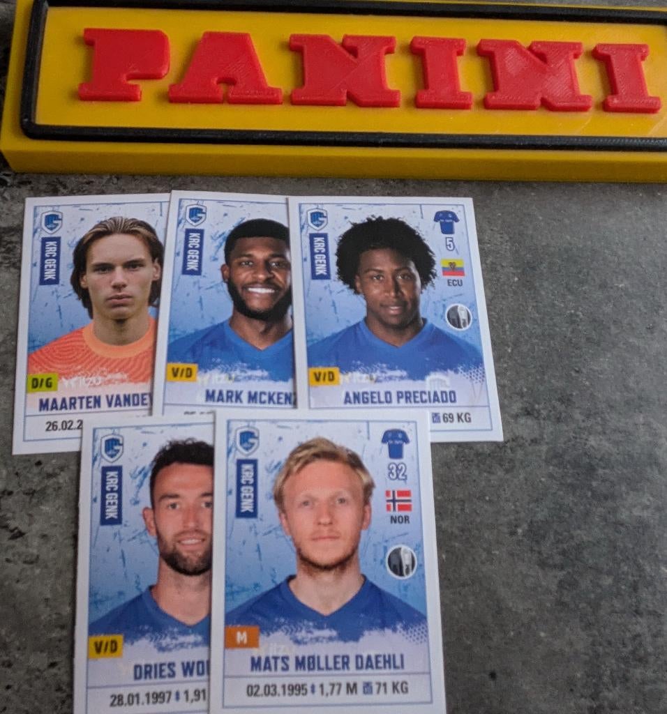 AUTOCOLLANTS PANINI FOOTBALL 2020/2021 Mercato's GENK  5X, Enlèvement ou Envoi, Neuf