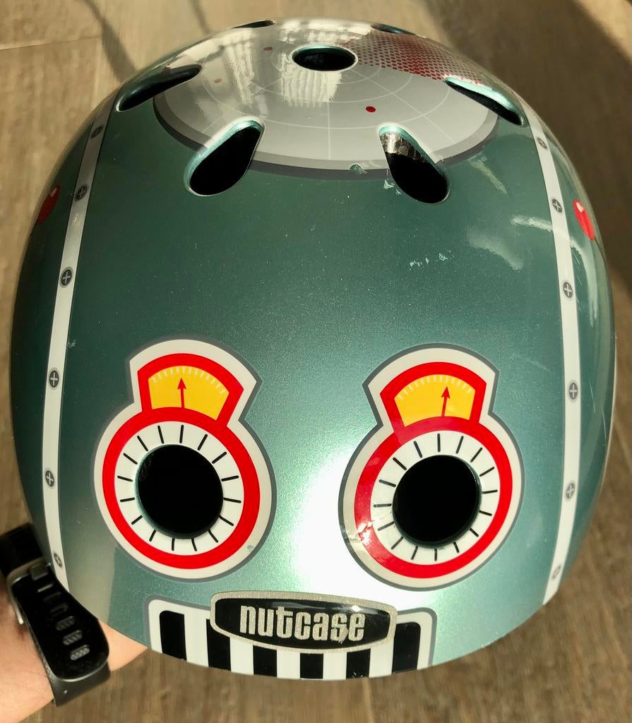 Nutcase Little Nutty kinder fietshelm “Tin Robot”, Ophalen, Nieuw, XS