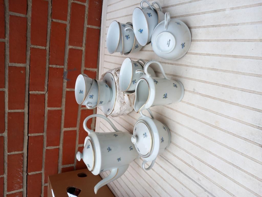 Service à café  complet, 12 tasses, impeccable, Enlèvement ou Envoi, Comme neuf