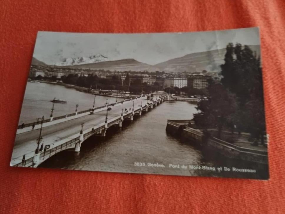Oude postkaart Zwitserland 1922, Verzamelen, Ophalen of Verzenden, 1920 tot 1940, Gelopen, Overig Europa