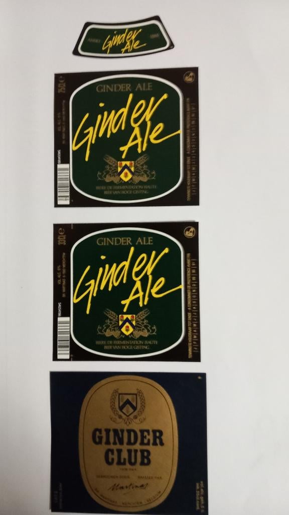 Ginder-Ale,  etiketten. (57), Verzamelen, Biermerken, Ophalen of Verzenden, Zo goed als nieuw